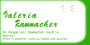 valeria rammacher business card